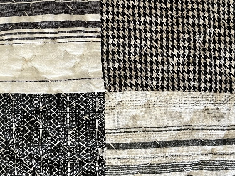 CREMIEUX Patchwork Quilt 110x98in 100% Cotton Black White Gray Multicolor KING gallery