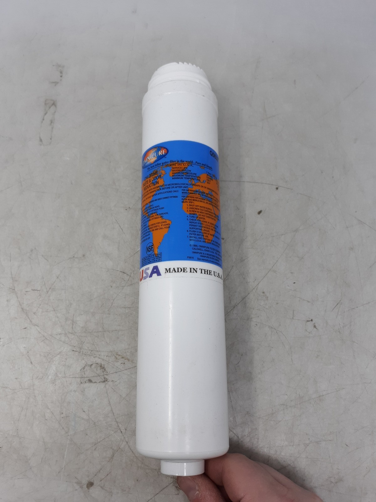 Omnipure Q5633 Inline Water Filter Chlorine Taste Odor Reduction USA gallery