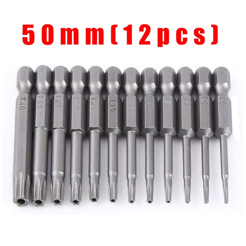 Security Torx Bit Set +Hex Key Allen Bit Set-For Power Drill & Impact Driver Lot gallery