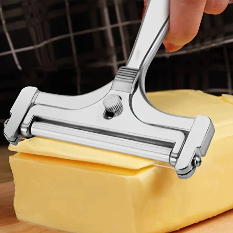 Stainless Steel Adjustable Cheese Slicer Wire Cutter for Thick or Thin Slices gallery