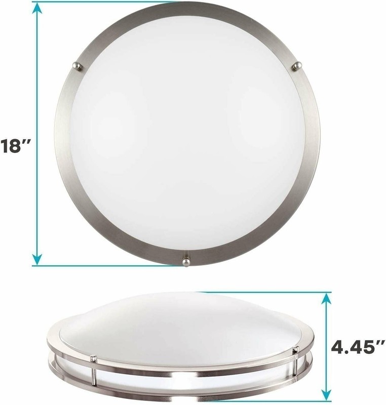 Luxrite 18 Inch LED Flush Mount Ceiling Light CCT 27K / 30K / 35K / 40K / 50K gallery