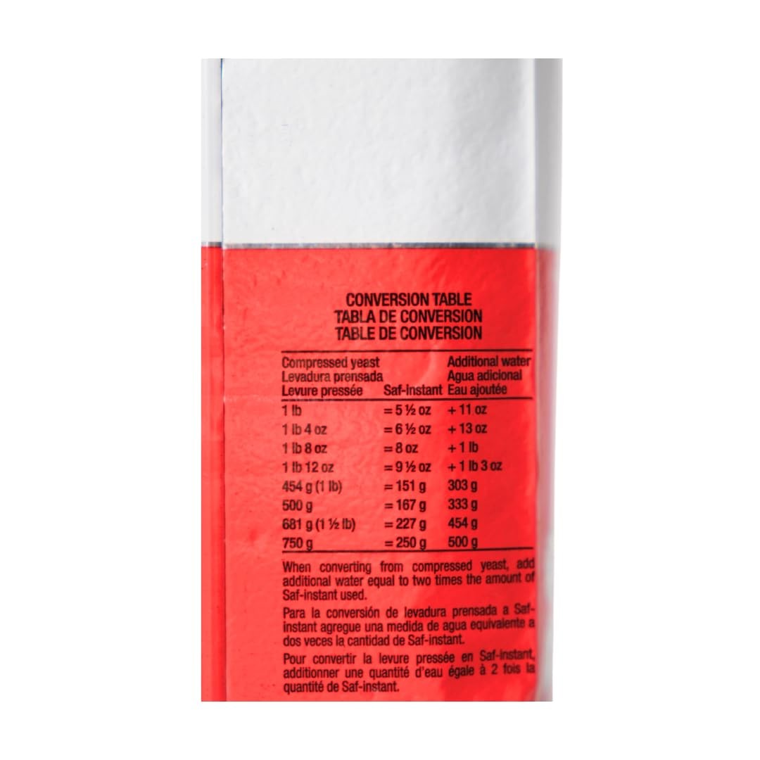 SAF Instant Yeast Red for Baking Cake, Bread and Dough, 16 Ounce (Pack of 1) gallery