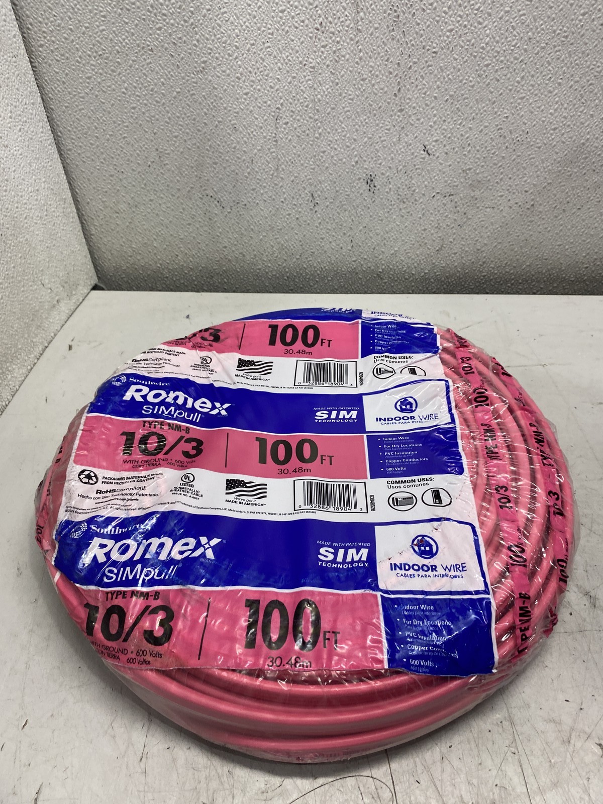 Southwire Romex Electrical Wire SIMpull 10AWG 100FT-63948526 gallery