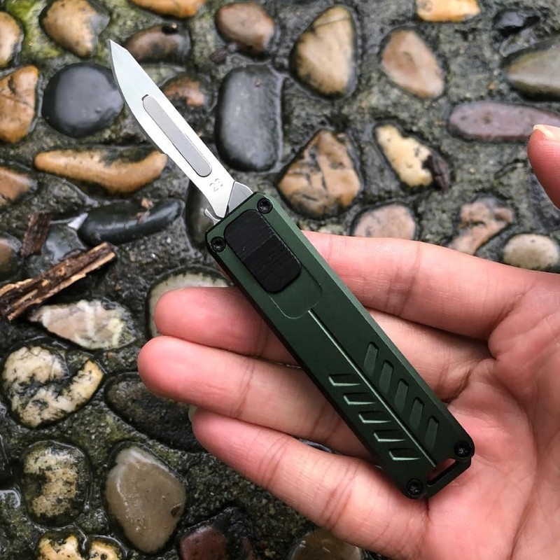 Automatic Utility Knife, Safety Auto Box Cutter Retractable, EDC Push Button gallery