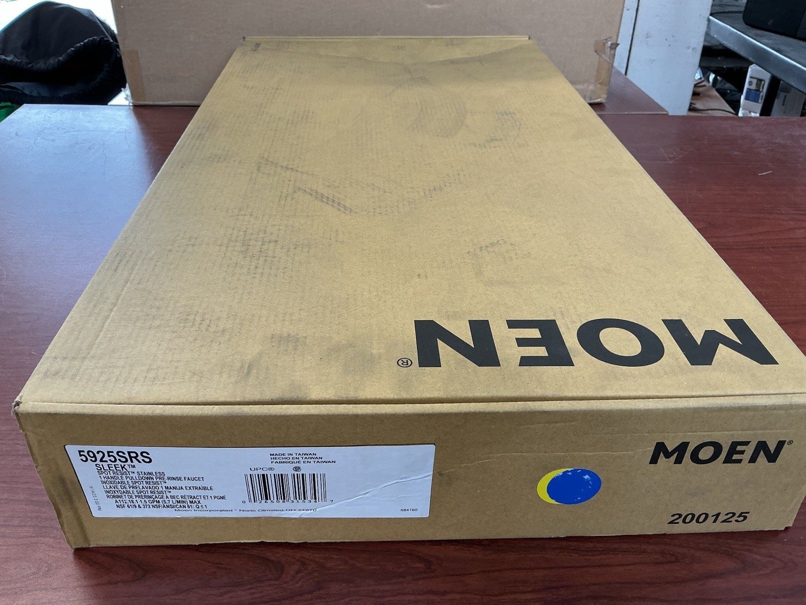 NEW Moen 5925SRS Sleek Stainless Pre-Rinse Spring Pulldown Kitchen Faucet B56 gallery