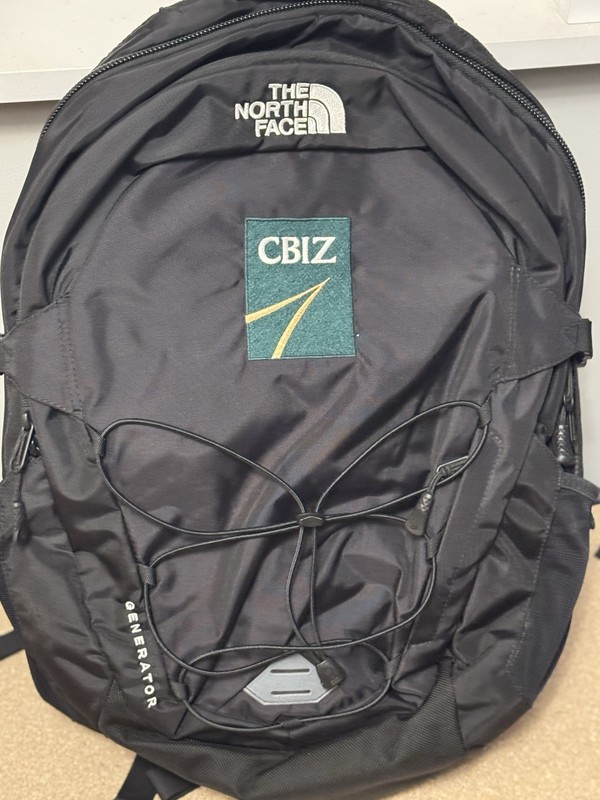 The North Face Generator Backpack – Black/White – Embroidery 2