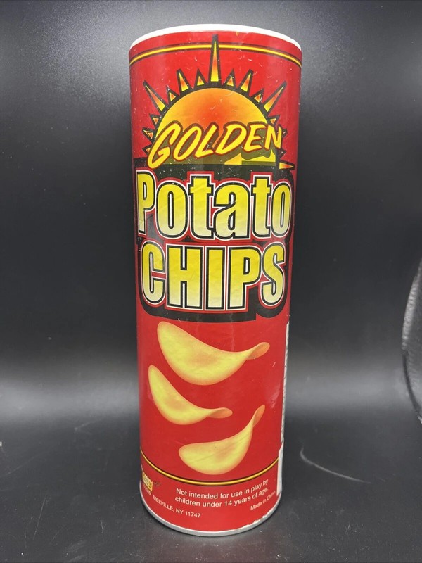 Potato Chips Snake Can Spring Pop - Fun Classic Gag Prank Joke Clown Party Toy gallery