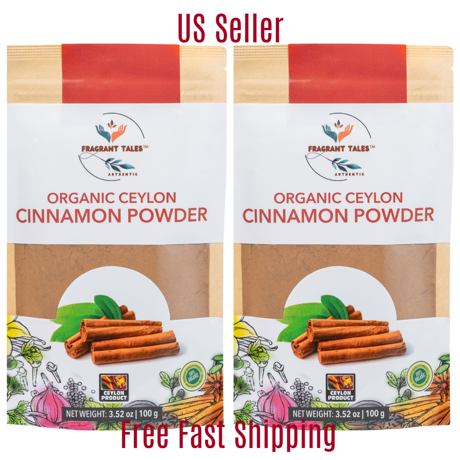 Organic Ceylon Cinnamon Powder, 7.04 Oz, 200 g - 2 Pack gallery