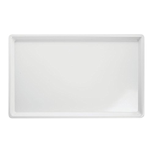 HUBERT® Platter Rectangular White Melamine- 20" L x 12" W x 2" H gallery