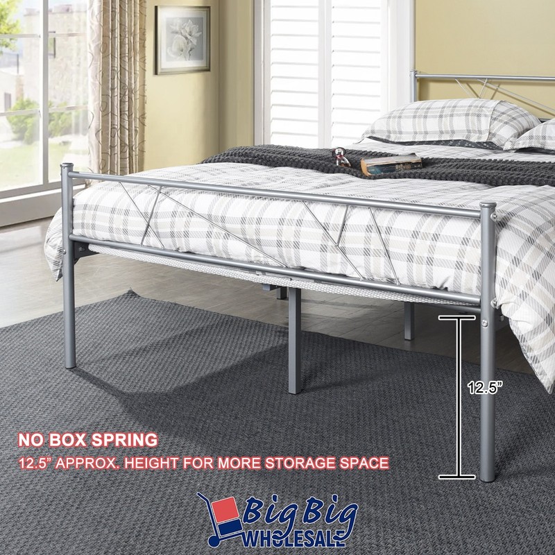 Full Size Metal Bed Frame with Headboard and Footboard/Mattress Foundation Steel gallery