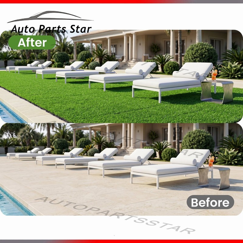 18 Interlocking Artificial Grass Tiles 12x12in Green Fake Turf Flooring gallery
