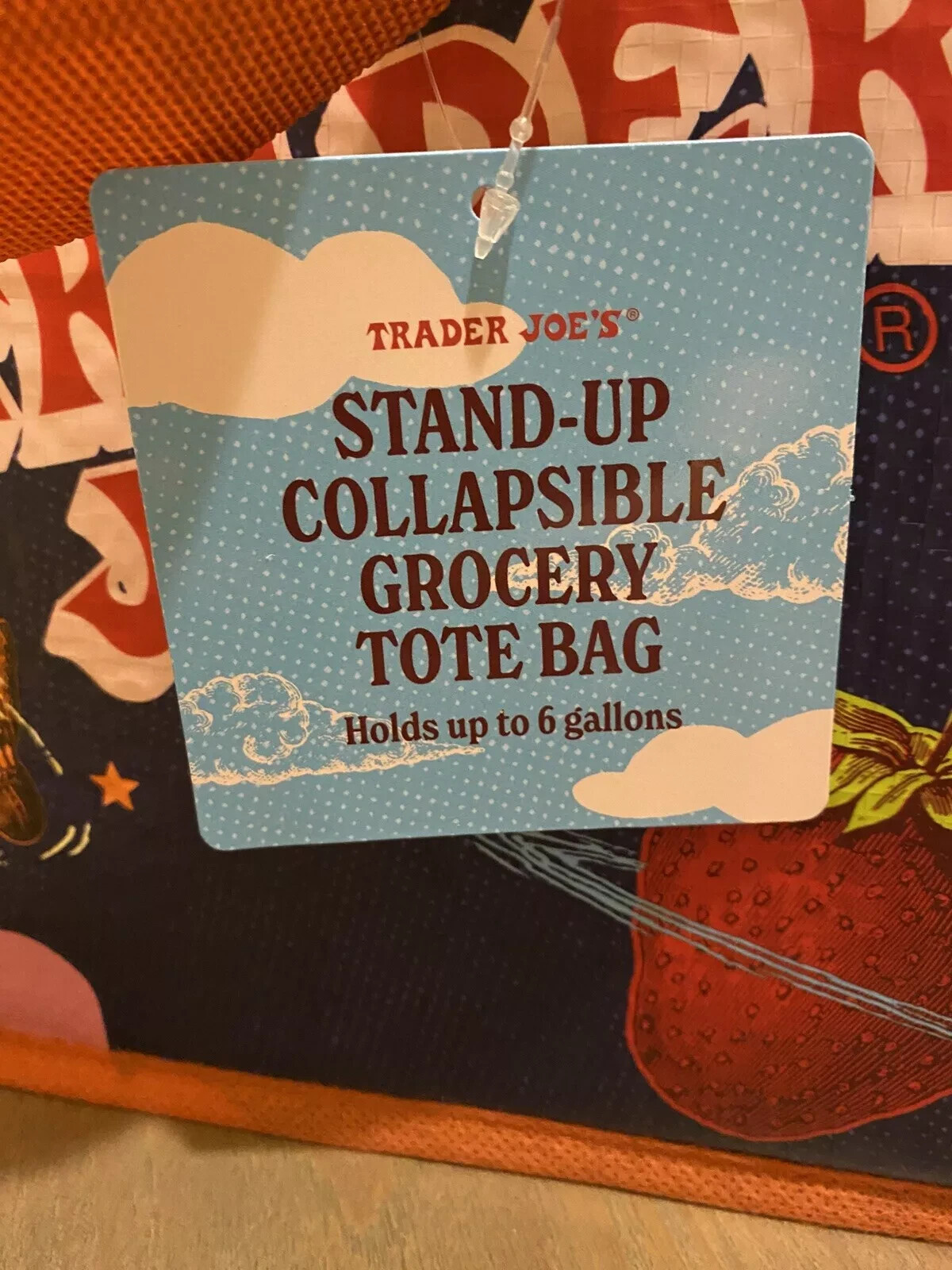 Trader Joe's Stand-Up Collapsible Grocery Tote Bag (New Just Release) 1 Bag gallery