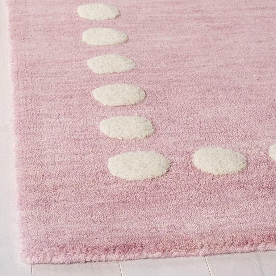 New Chevron Pink & creamModern Hand-Tufted Wool Handmade Area Rug Carpet gallery