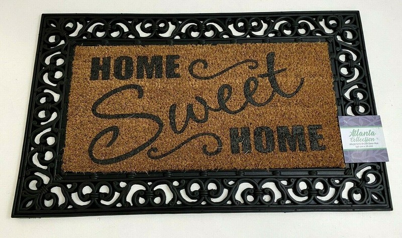 Decorative Printed Coir Grill Brush Outdoor Welcome Door Mat-Atlanta, 18x30" gallery