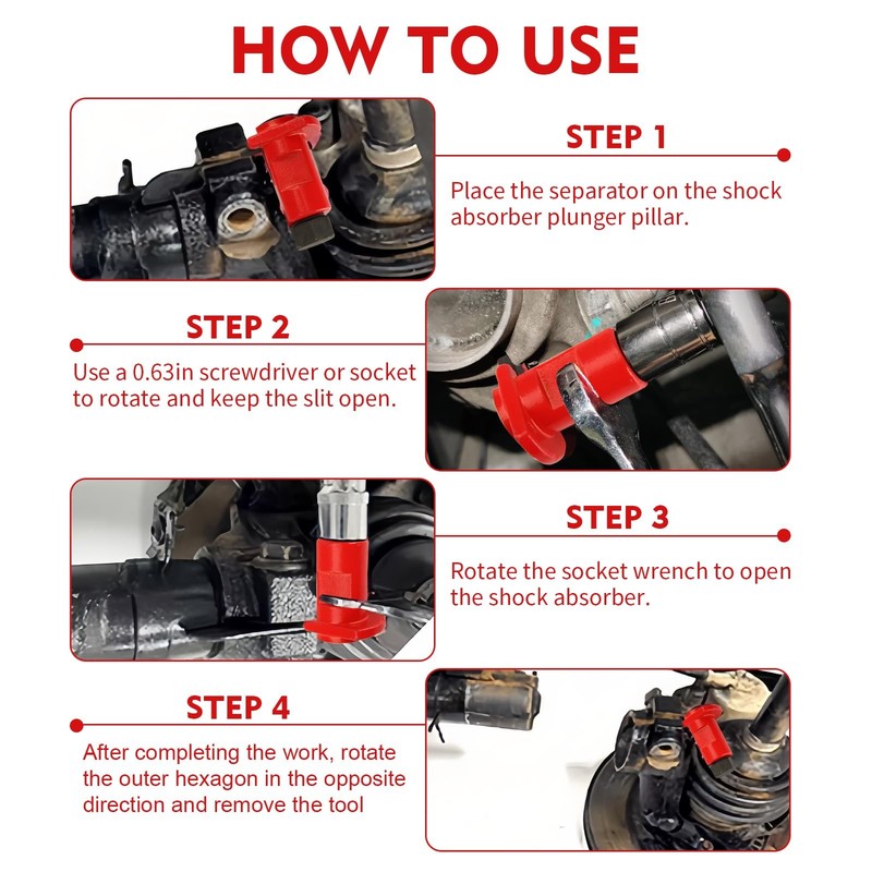 3Pcs Strut Spreader Tool, Universal Suspension Knuckle Spreader... gallery