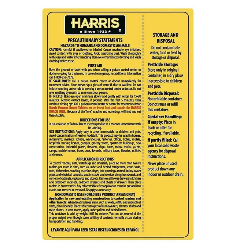 Harris Roach Tablets, Boric Acid Roach and Insects Killer with Lure, Alternative gallery