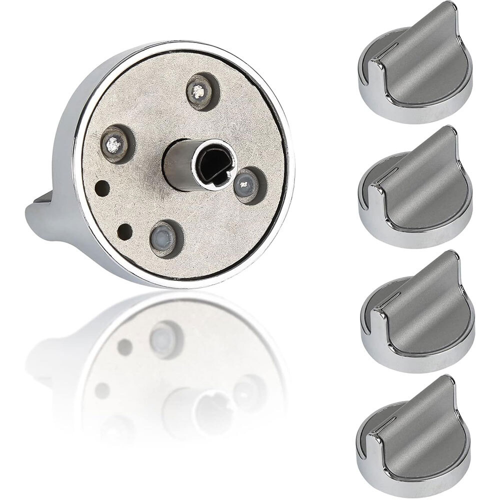 Metal Oven Control Knob Kit D-Shape Rod Replacement for Whirlpool W10594481 gallery