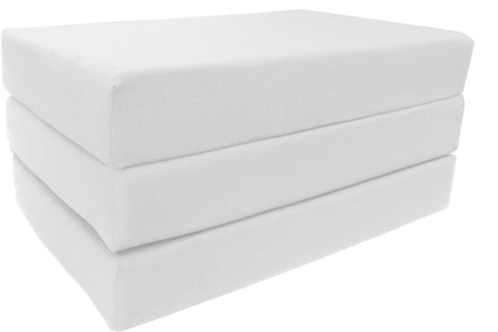 Queen Trifold Foam Beds, Foldable RV Mattress, High Density Foam 6x60x80 White gallery