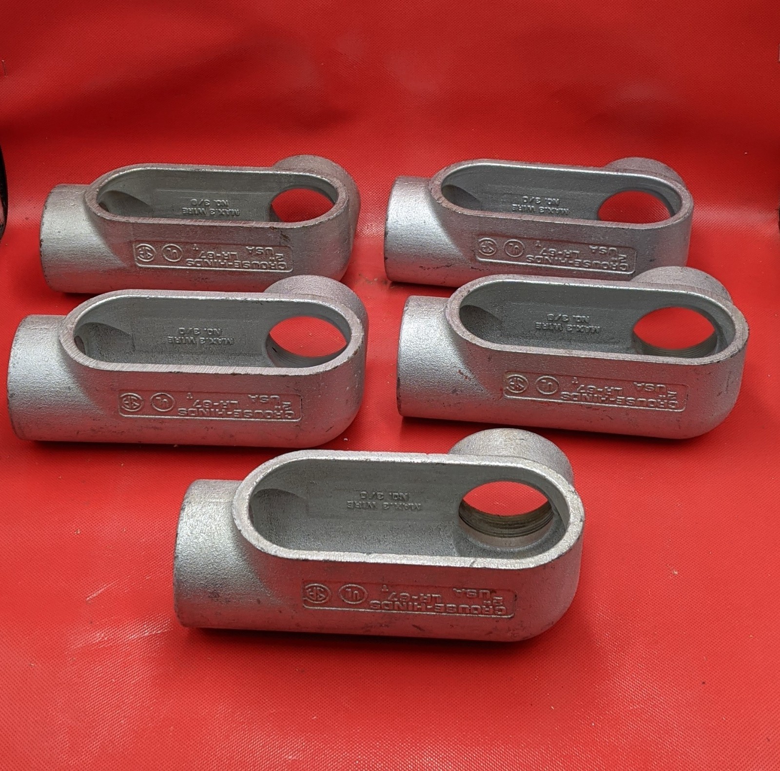 GROUSE HINDS LR67 2" CONDUIT OUTLET BODY SET OF 5 WD-17412 *FINAL SALE* gallery