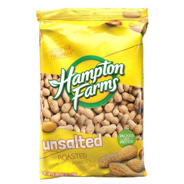 2 PACK Hampton Farms Unsalted In-Shell Peanuts 10 lbs. TOTAL - FAST SHIPPING gallery
