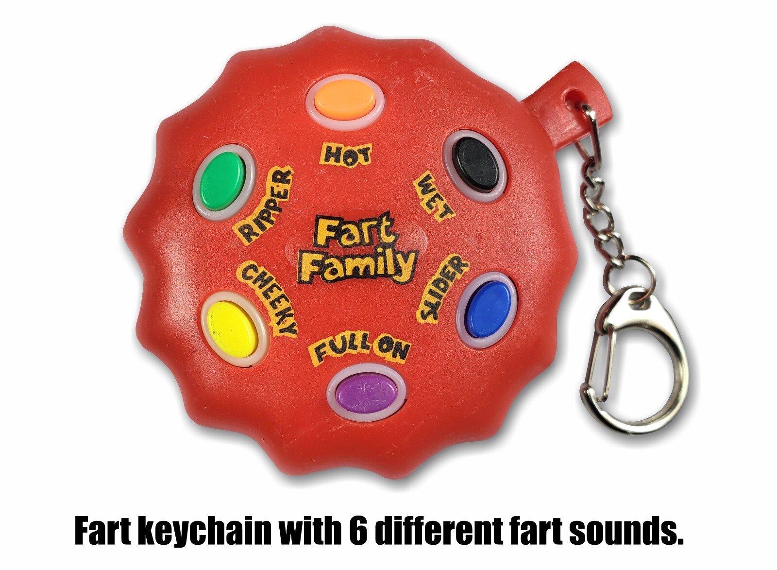 Fart Sound Keychain Prank Gag Joke Funny Farting Keychain Machine 2.5" gallery