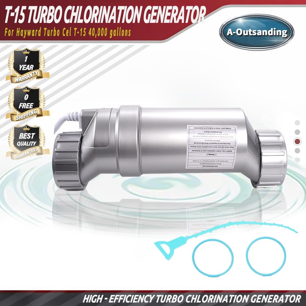 Salt Water Pool chlorinator System 40000 Gallon For Hayward Turbo Cell T-15