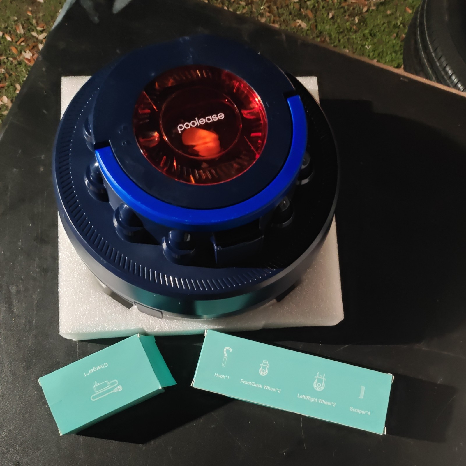 Poolease X1A Cordless Robot Pool Cleaner Vacuum 45W Dual-Motor Self-Parking gallery