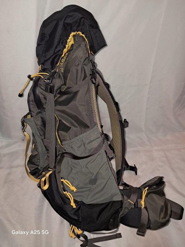 Cabela's Elias 60L Backpacking Pack Internal Frame V-Flow Adjustable Gray/Black) 2