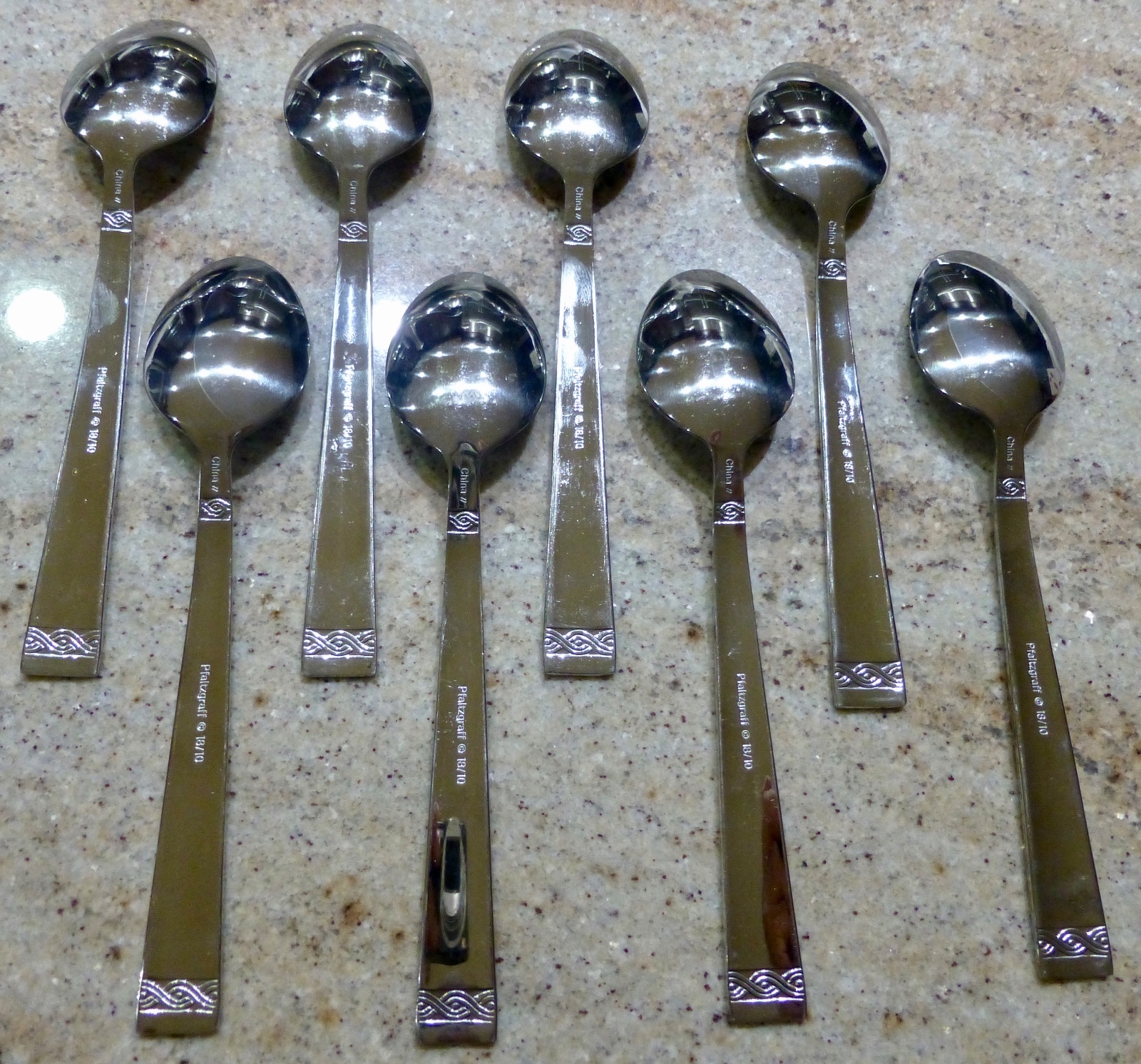 SET OF 8 - PFALTZGRAFF - DANIELLE SAND - TEASPOONS - 7 3/4 INCHES gallery