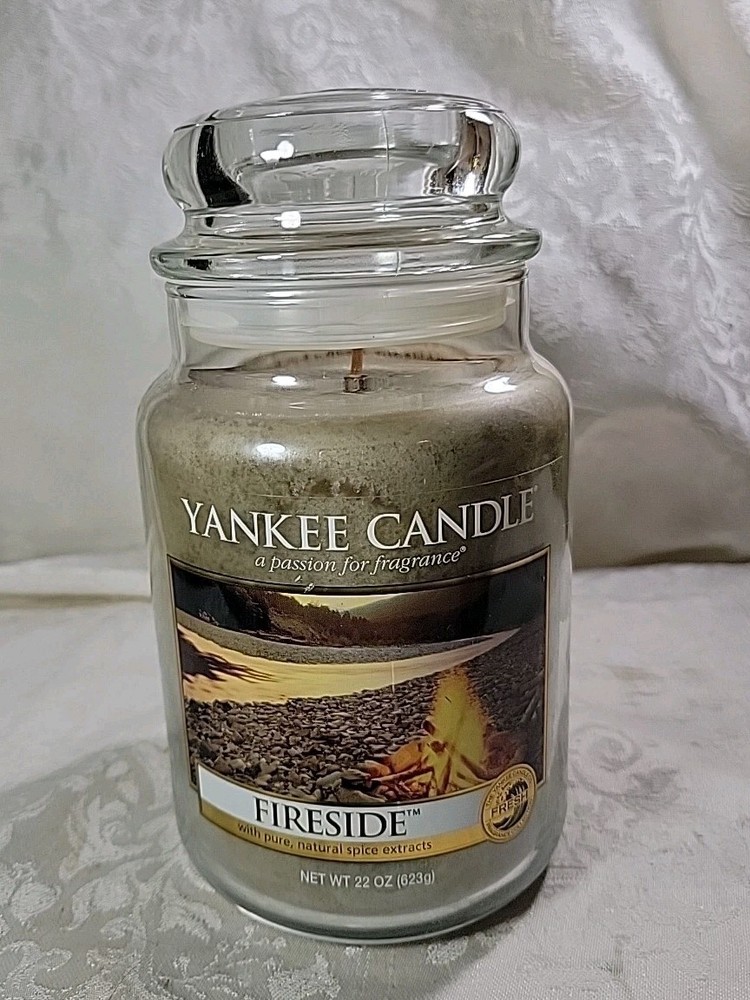 Yankee Candle Fireside Large Jar - Classic Label - NEW HTF