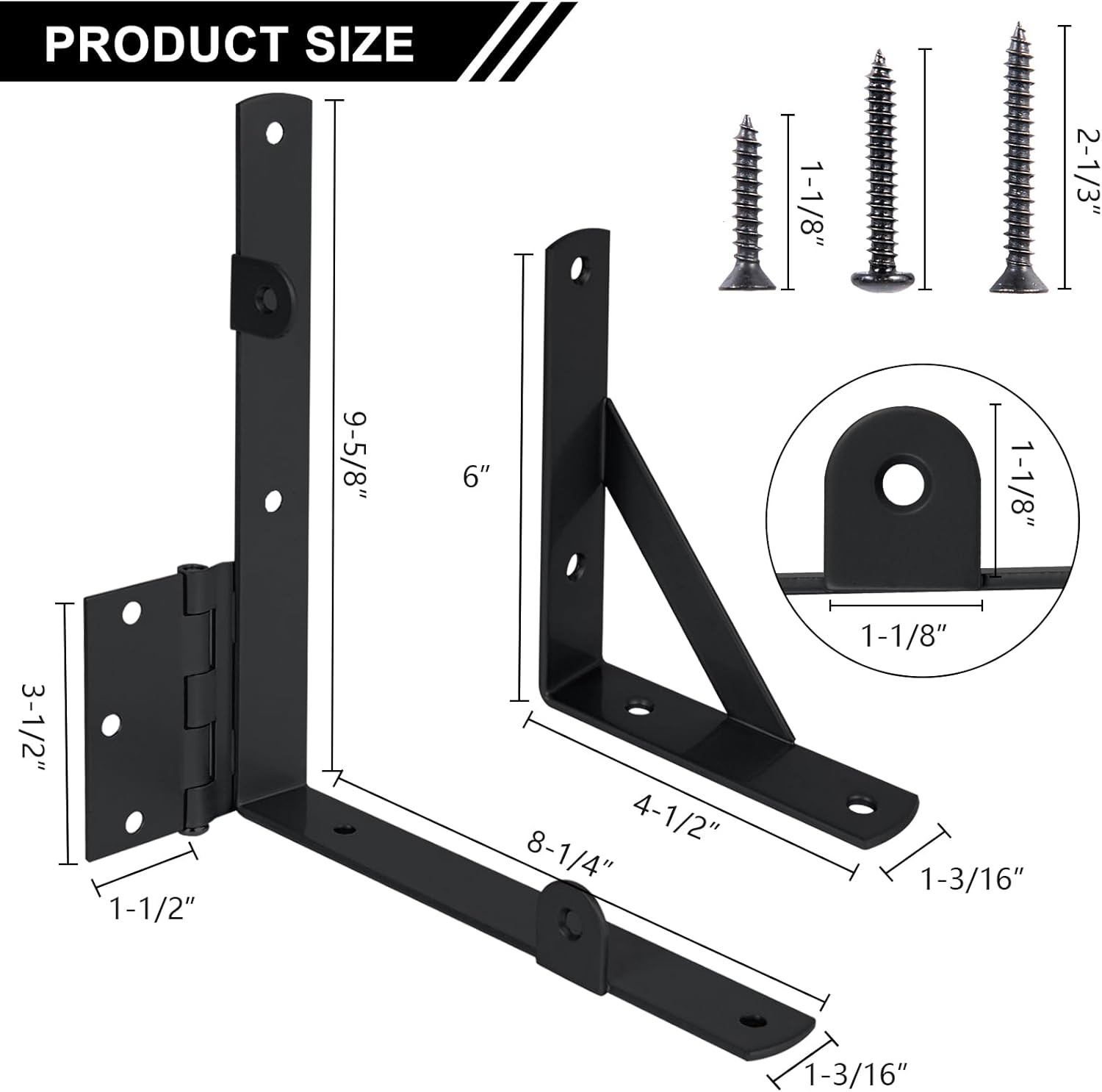 Gate Hardware Kit Anti Sag Corner Brace Brackets Hinges Latch For Wood Fence gallery