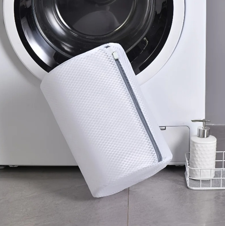 2pcs Mesh Shoe Cleaning Bag Reusable Laundry Protector with Zipper Closure - NEW gallery