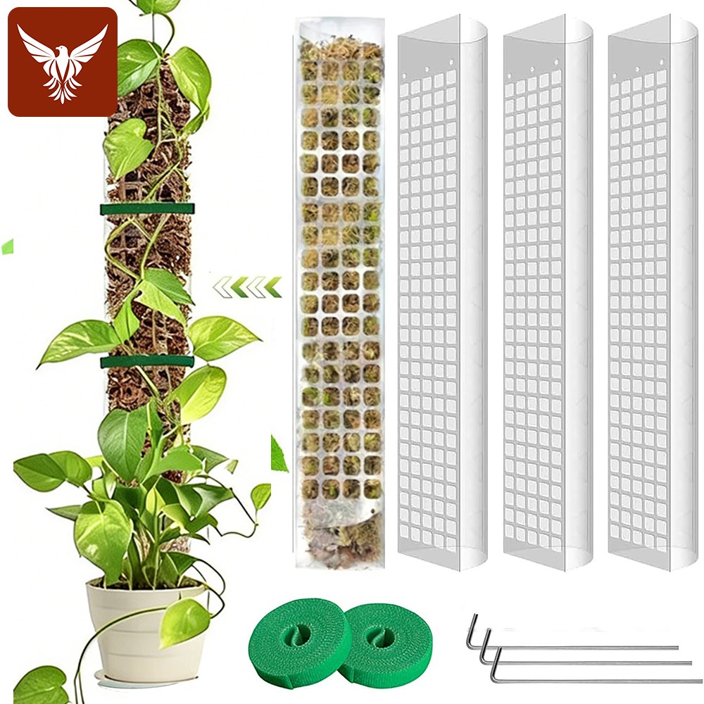 4Pcs Plastic Moss Pole Reusable Plant Support Stake for Monstera Climbing Plants gallery