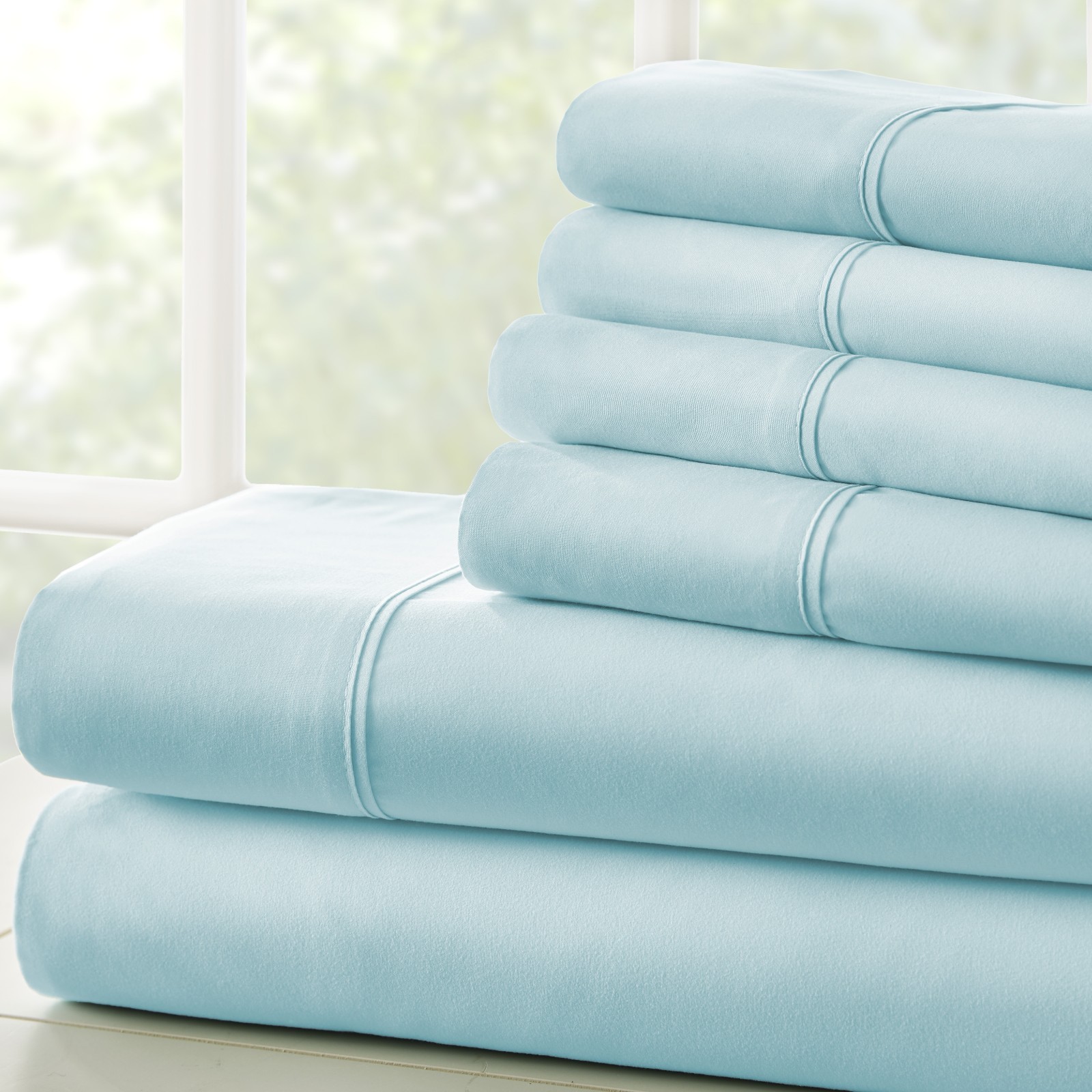 Luxury 6PC Sheets Set Comfort by Kaycie Gray Hotel Collection gallery