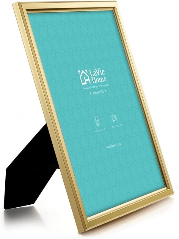 Elegant 8x10 Gold Frames - Wall Mount & Tabletop Display gallery