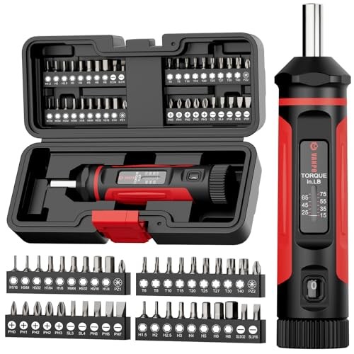 Torque Screwdriver Torque Screw Driver Wrench Driver Set, 1/4'' 15-75In-lb gallery