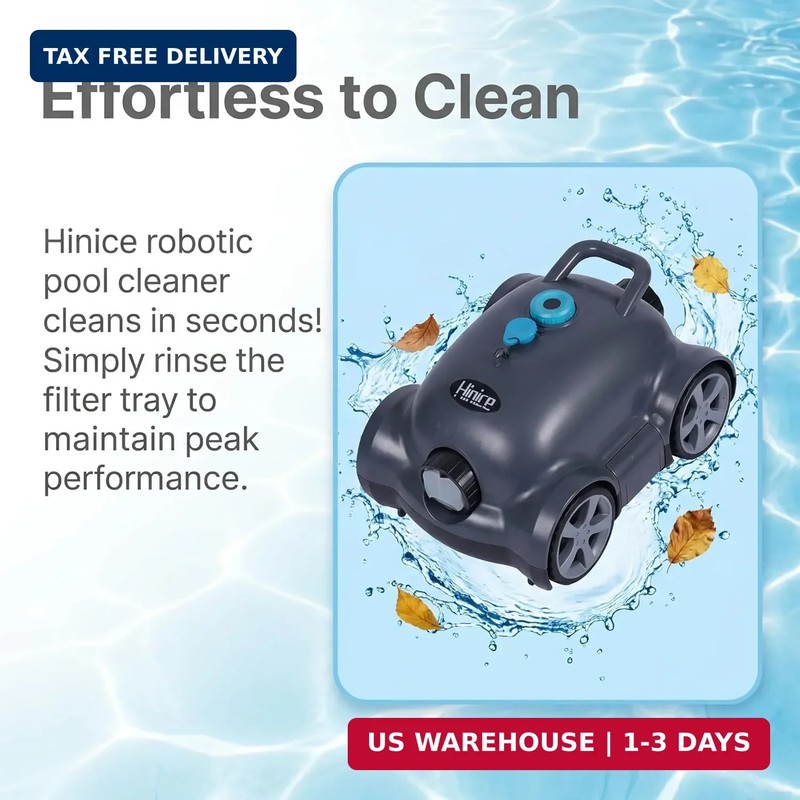 Cordless Robotic Pool Cleaner,Automatic Pool Vacuum Robot for In-Ground/Above Gr gallery