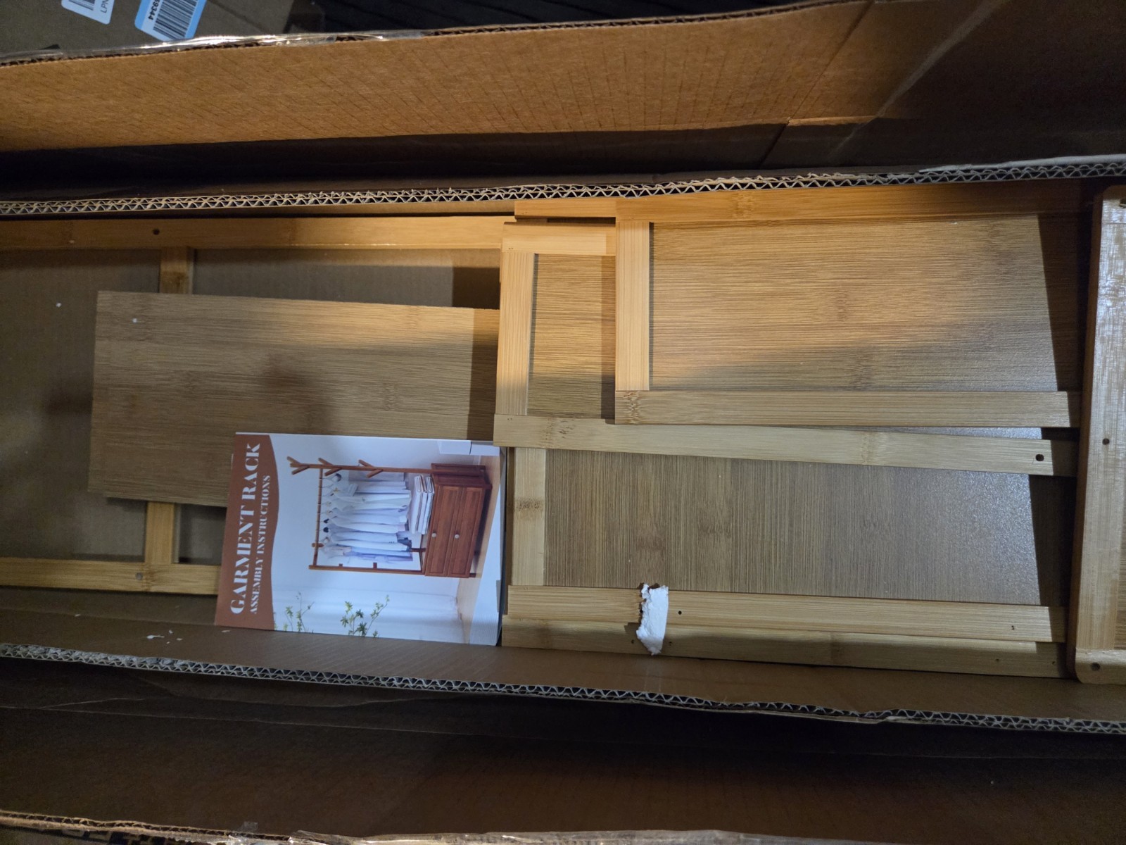 Wooden Clothes Rack, Clothing Rack with Shelf and Hook, Garment Rack with... gallery