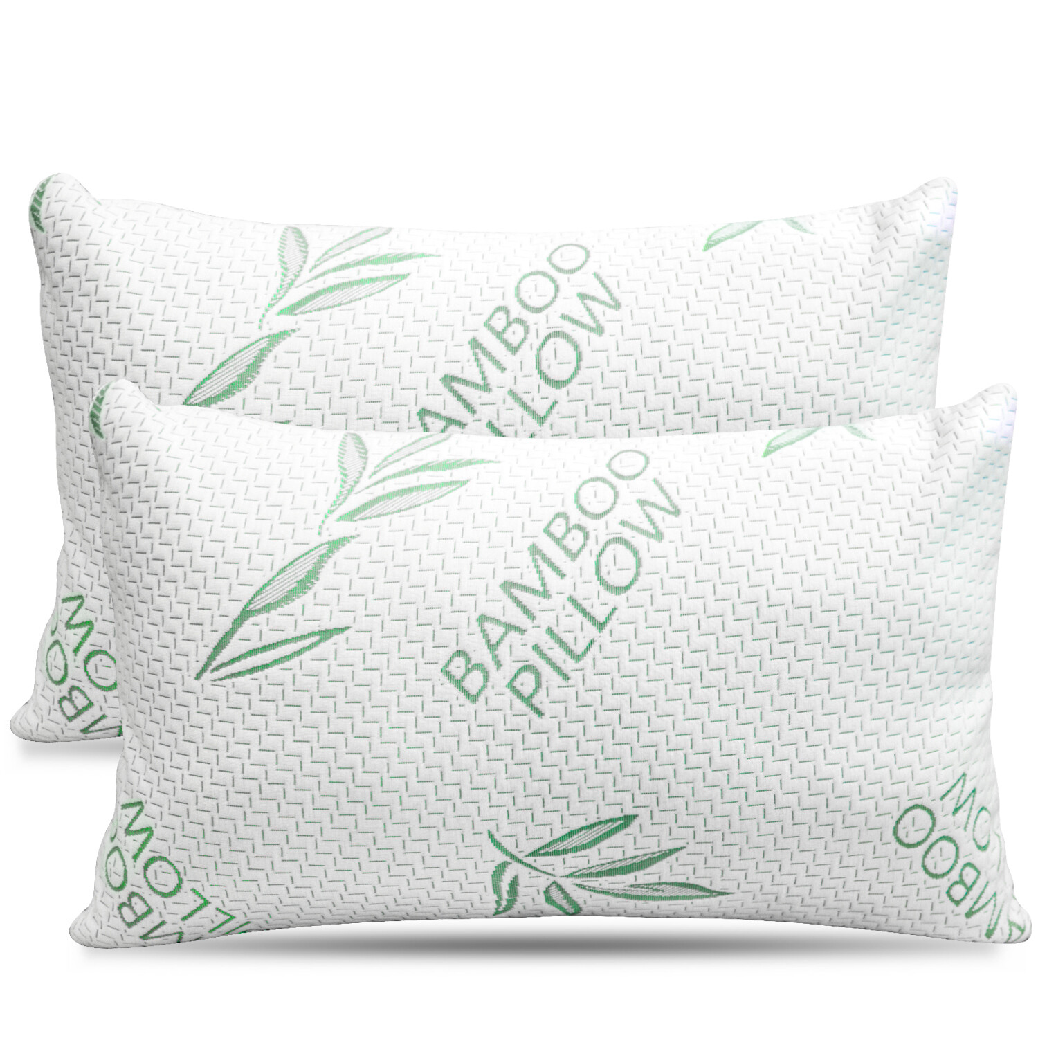 Elif Bamboo Pillows Adjustable Shredded Memory Foam Bed Pillows King or Queen gallery