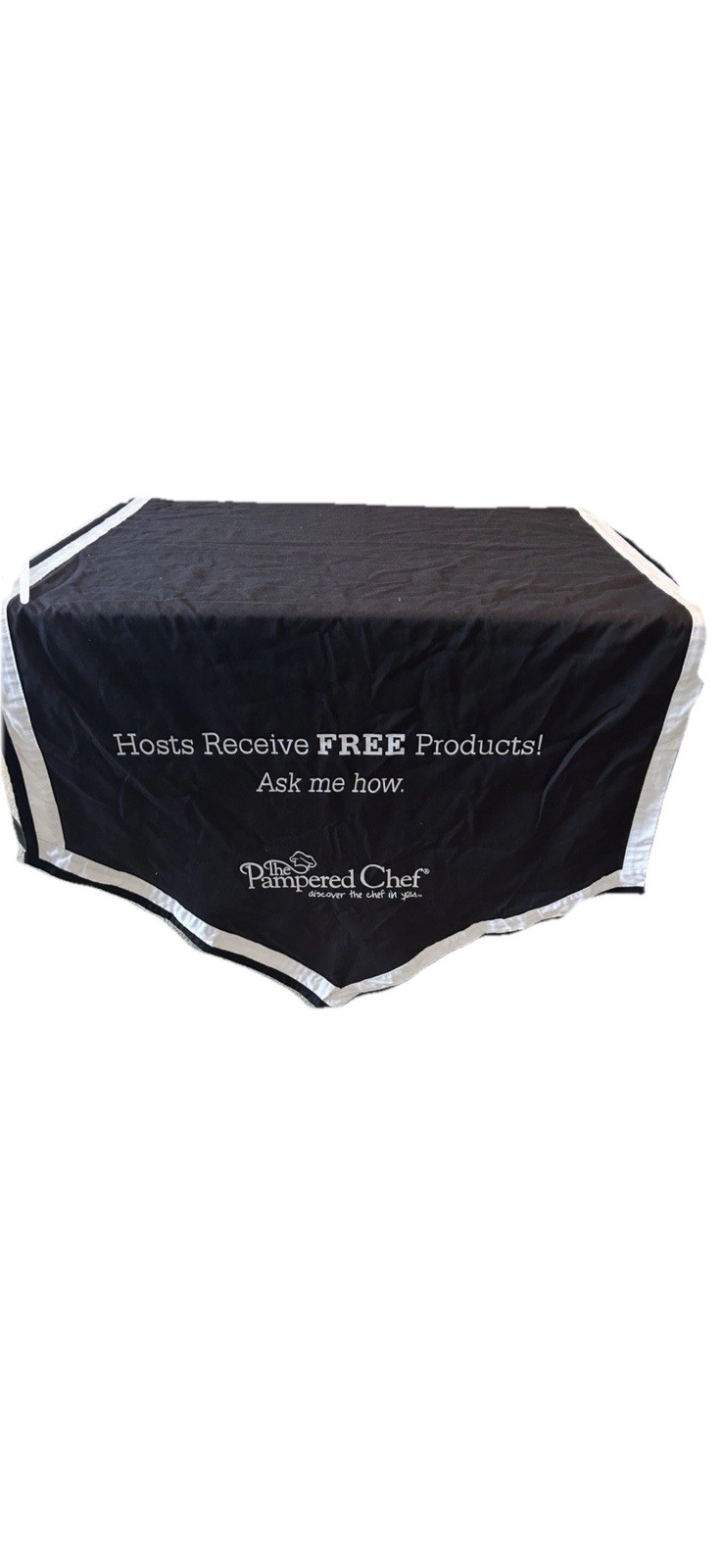 Pampered Chef Consultant table runner display cloth 72"L x 33"W gallery