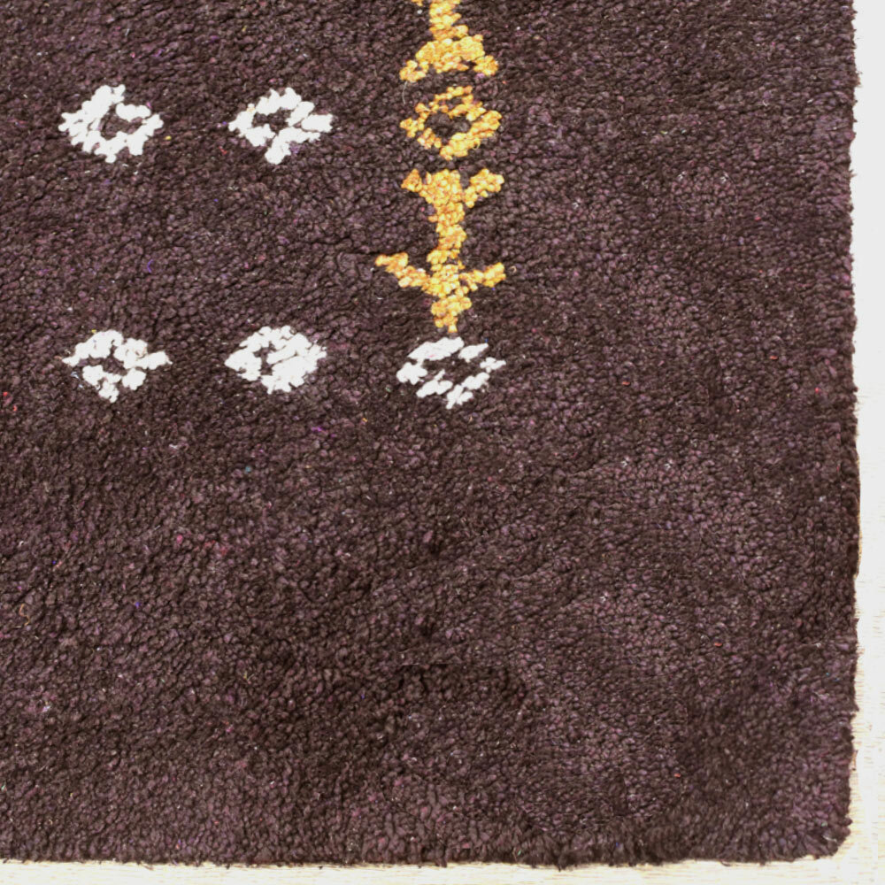 Eco-Friendly Hand Knotted Loom Silk Mix Area Rug Contemporary Brown BBLSM588 gallery