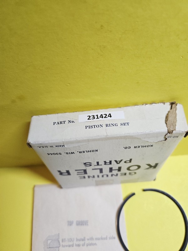 Kohler 231424 / 231424S Piston Rings STD Kohler K161 Engine, Box Set / Old Style gallery