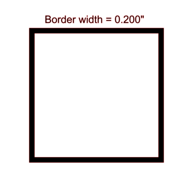 Square Outline Sticker PICK SIZE COLOR Vinyl Decal Box Shape Wall Window Bumper gallery
