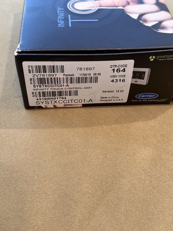 Carrier Infinity System Control With Wi-Fi - SYSTXCCITC01-A NEW OPEN BOX gallery