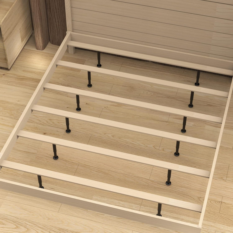 6 Pcs Adjustable Height Bed Support Legs for Bed Frame/Bed Center Slat, Metal Ad gallery