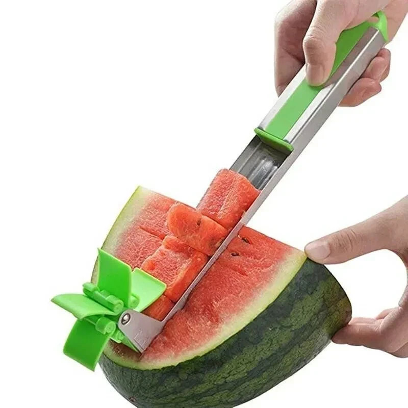 Watermelon Slicer Fruit Cutter Windmill Kitchen Utensils Gadgets Stainless Steel gallery