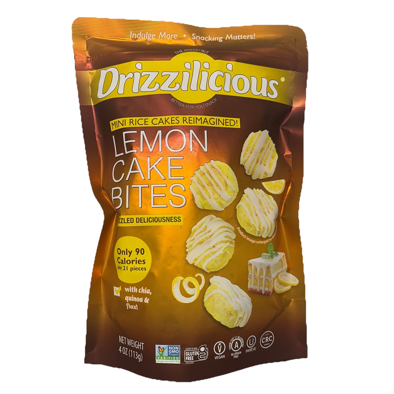 Drizzilicious Mini Flavored Rice Cakes Lemon - 4oz (Pack of 2) gallery
