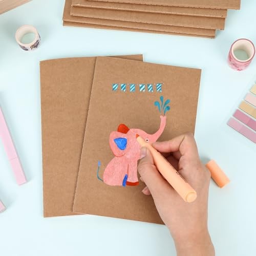48 Pack Lined Notebooks, A5 Journals Bulk, 8.3x5.5 Notebook Kraft Lined-48pack gallery