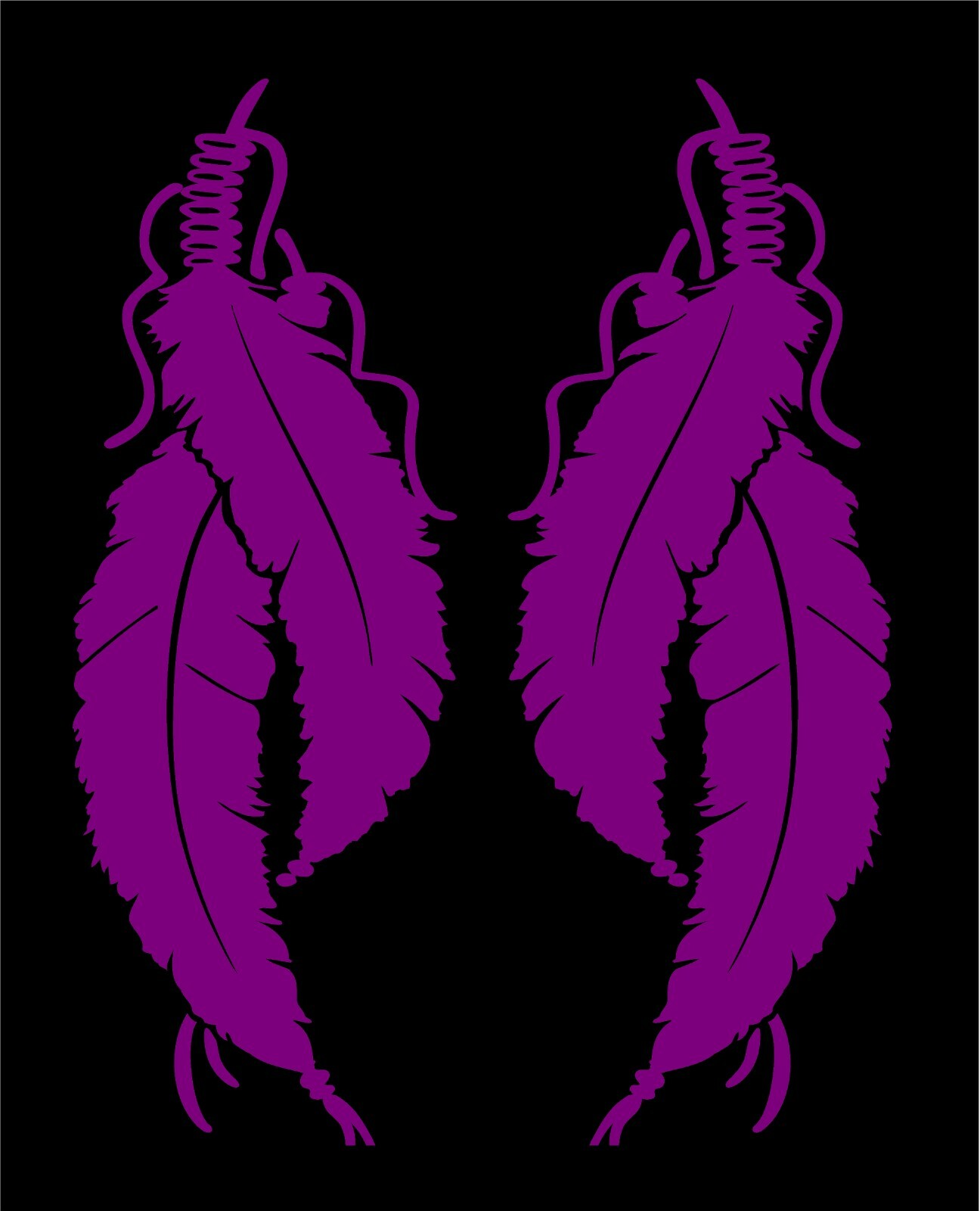 Feathers Decals southwestern Native American style decal window vinyl sticker gallery