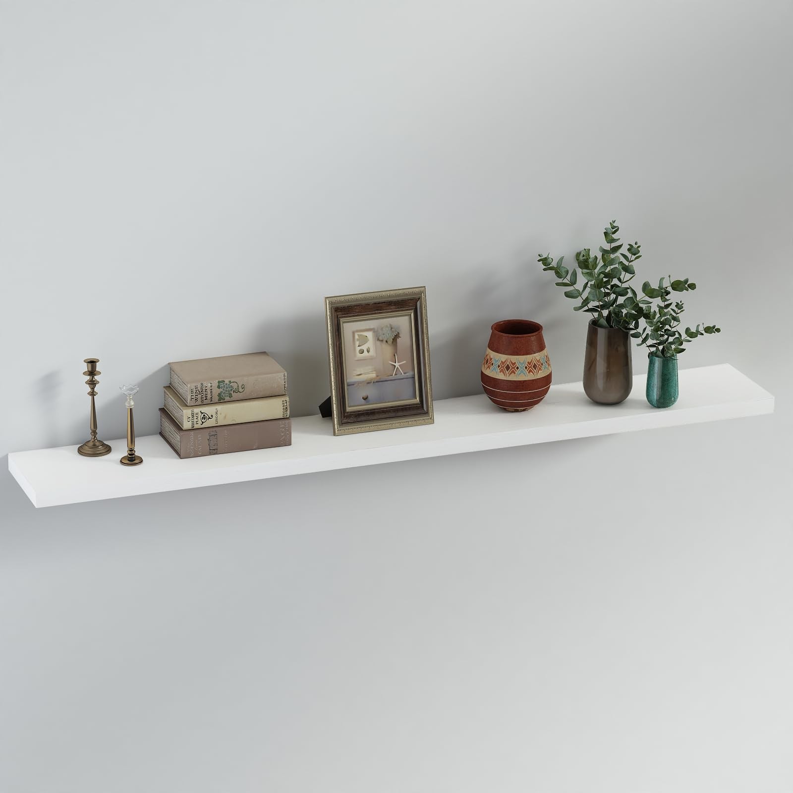 Saumonieres Floating Shelves 8 Inch Deep Solid Wood Wide Wall Shelf Set Of 1 gallery